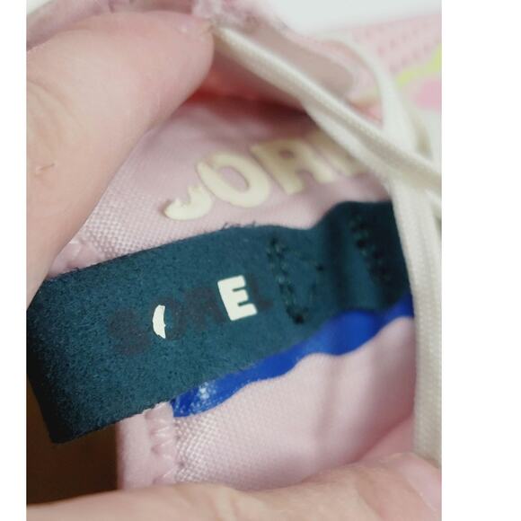 SOREL Kinetic Breakthru Day Lace Sneaker in Vintage Pink/Bleached Ceramic, sz 9 - Picture 12 of 16